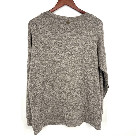 Soft Surroundings Womens Size Medium Cloud Gray Knit Sweatshirt Blouse Top Shirt - Picture 7 of 7